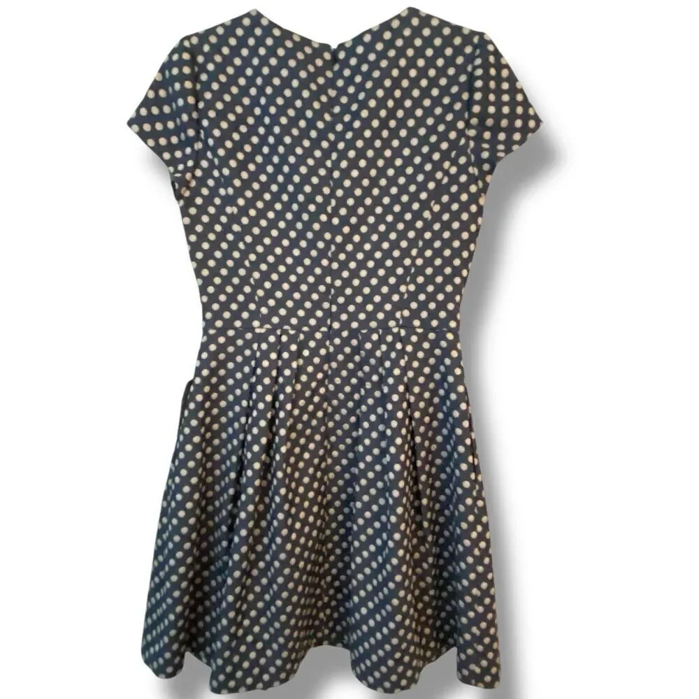 NWT Gal Meets Glam Collection Amy Polka Dot Fit Flare Dress Sz 8 Wedding Guest - Picture 8 of 16